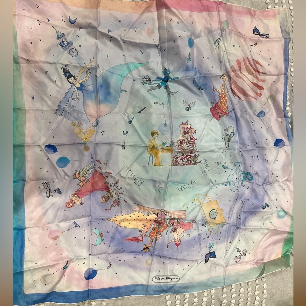 Rare find! Salvatore Ferragamo Silk Scarf